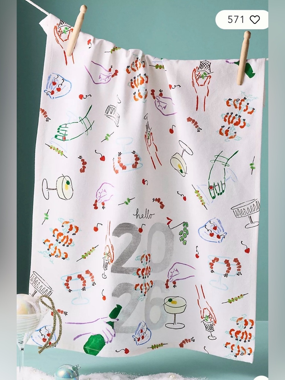 NWT Phthalo Ruth 2026 Dish Towel